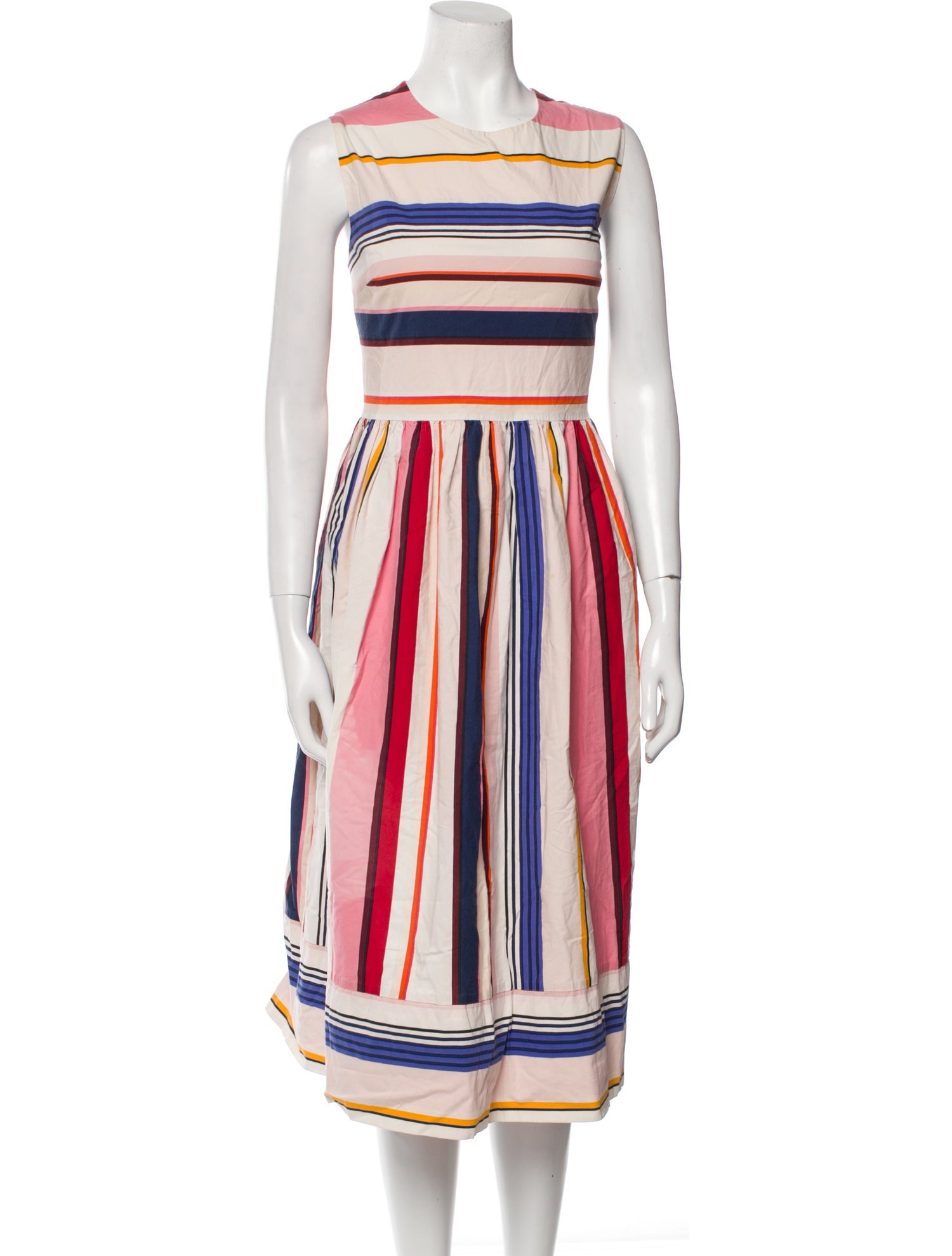 Kate Spade New York Striped Midi Length Dress