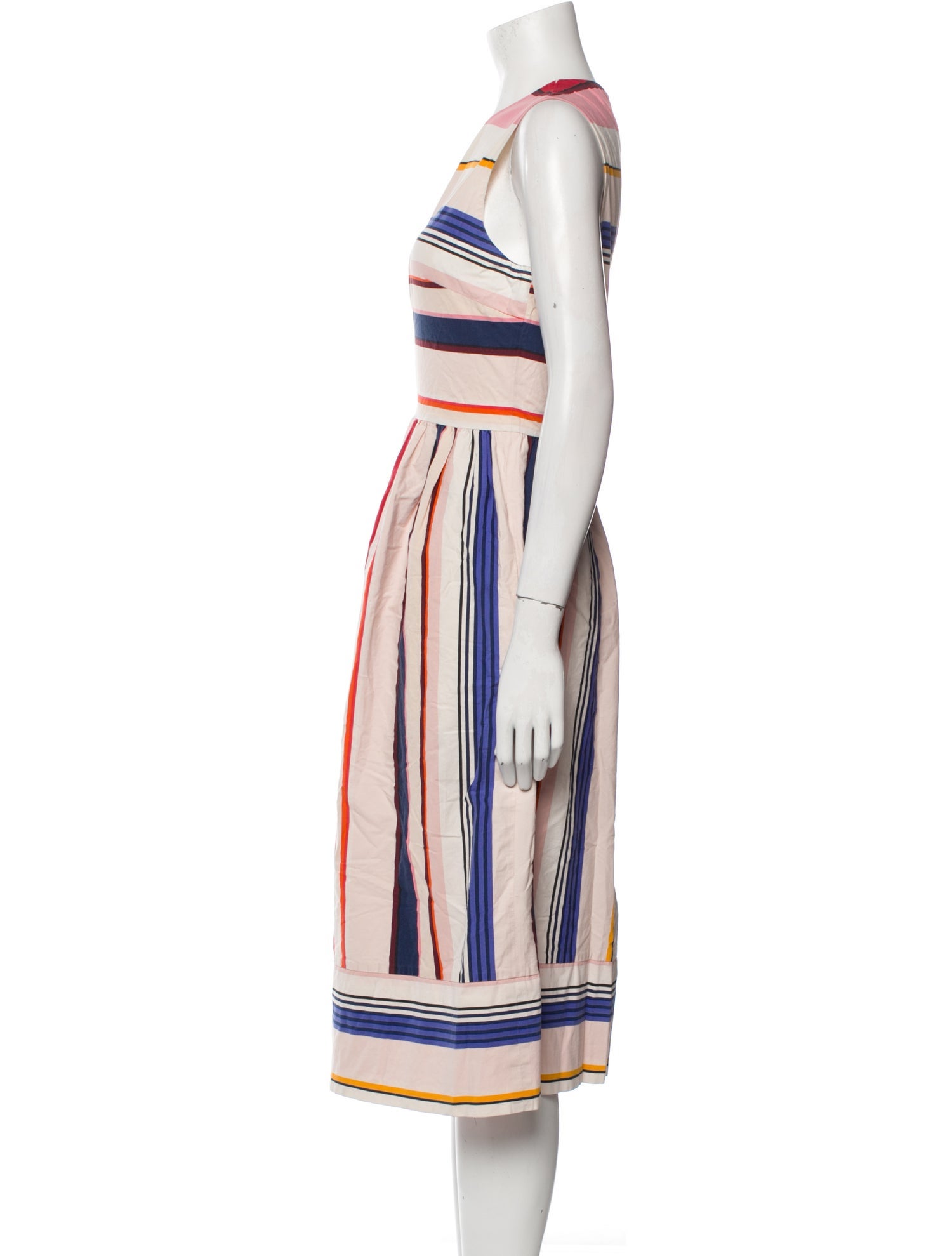 Kate Spade New York Striped Midi Length Dress
