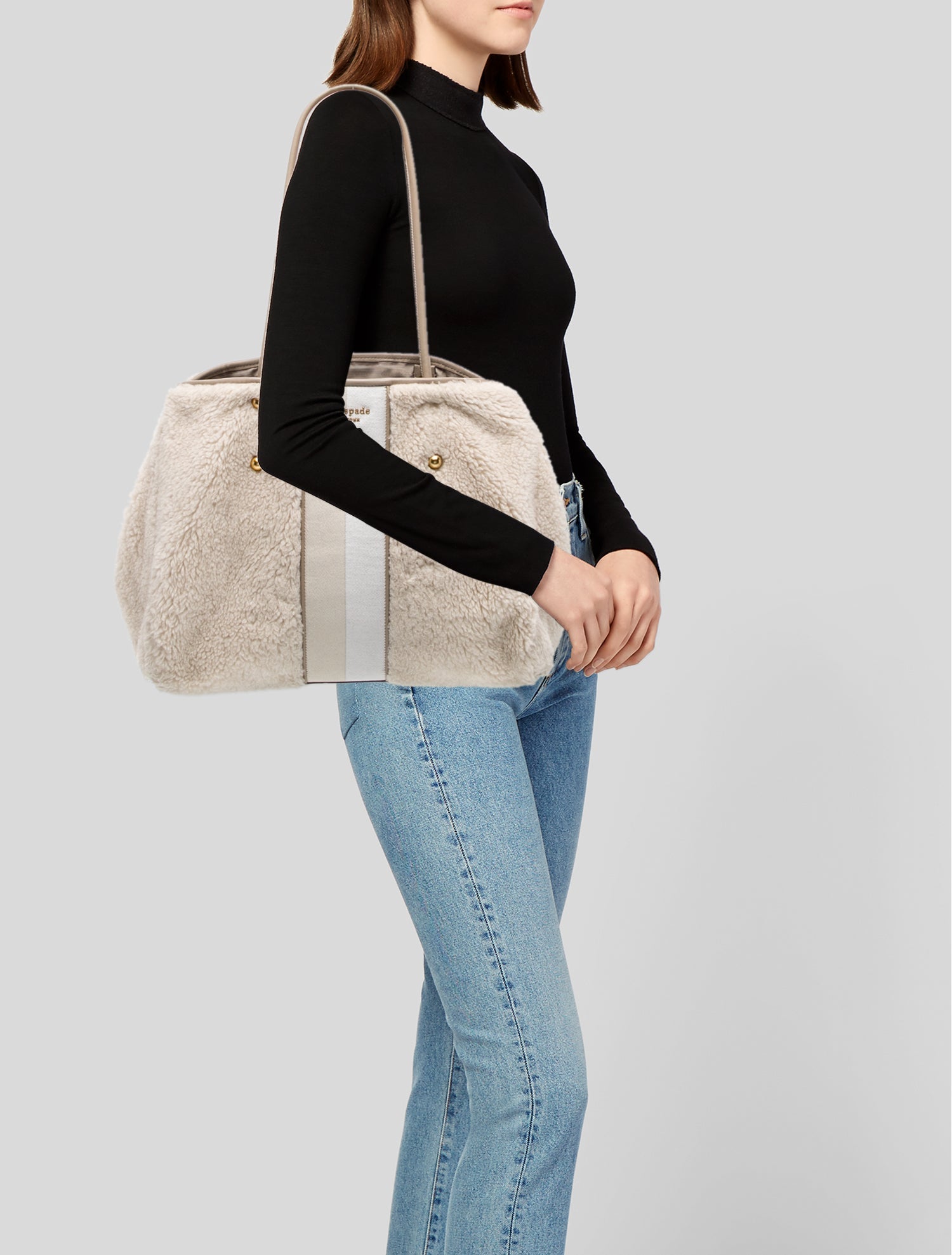 Kate Spade New York Faux Fur Bucket Bag