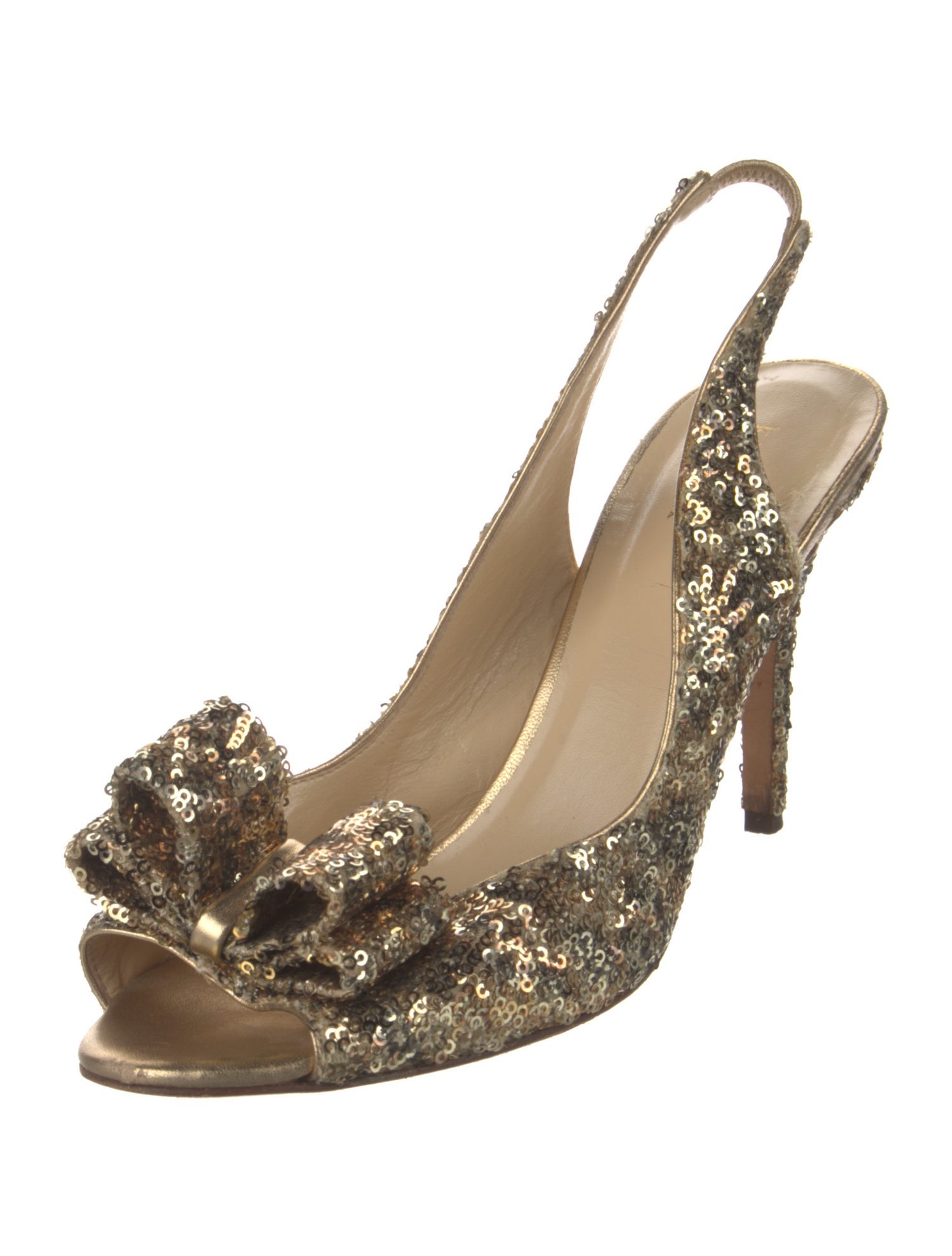 Kate Spade New York Sequins Sequin Embellishments Slingback Sandals