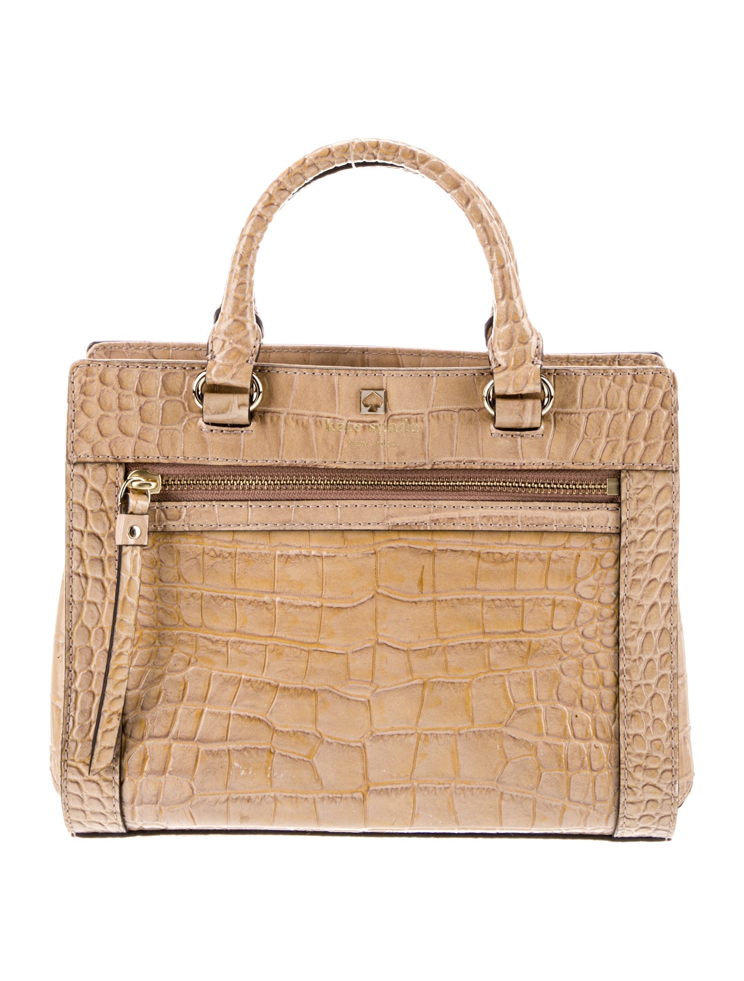 Kate Spade New York Embossed Leather Top Handle Bag