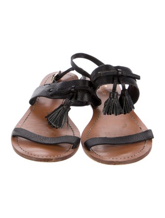 Kate Spade New York Leather Tassel Accents Slides