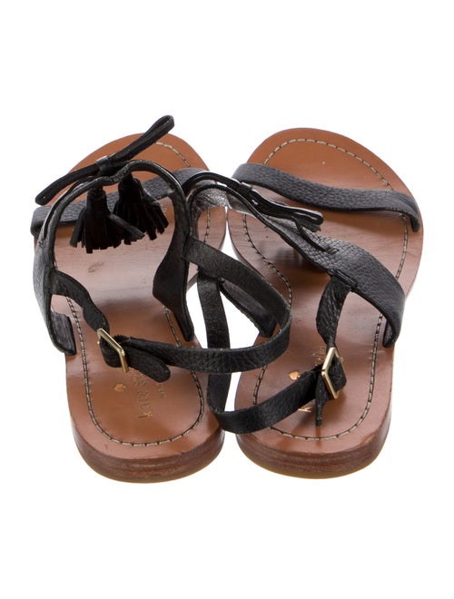 Kate Spade New York Leather Tassel Accents Slides