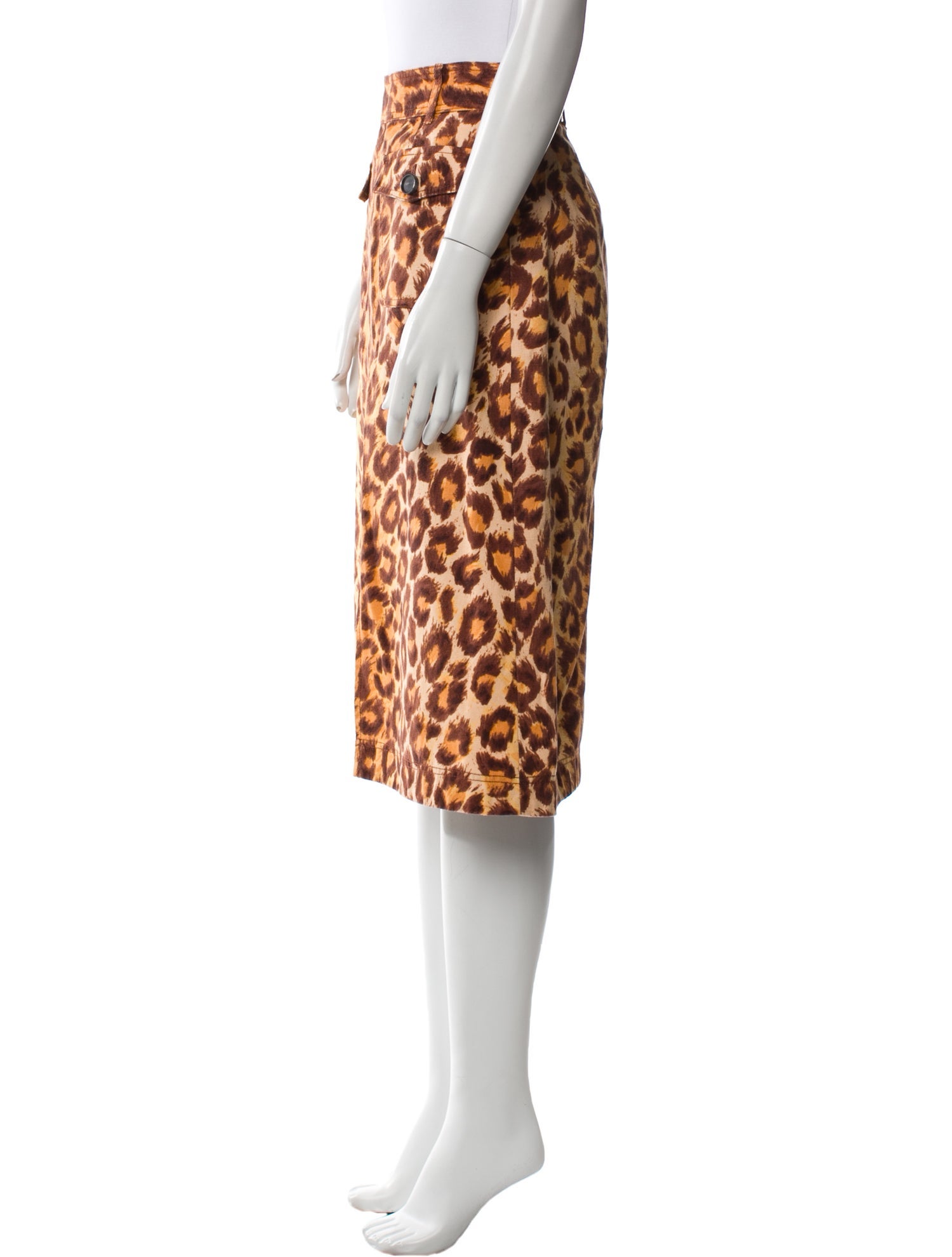 Kate Spade New York Animal Print Knee-Length Skirt