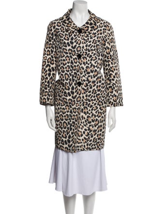 Kate Spade New York Animal Print Trench Coat