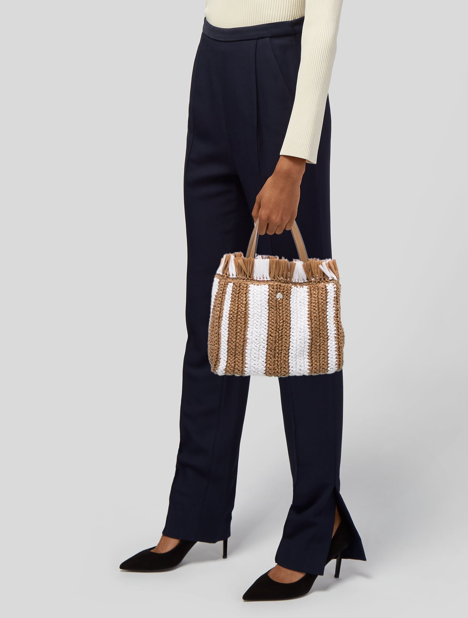 Kate Spade New York Straw Top Handle Bag w/ Tags