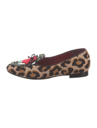 Kate Spade New York Wool Animal Print Loafers