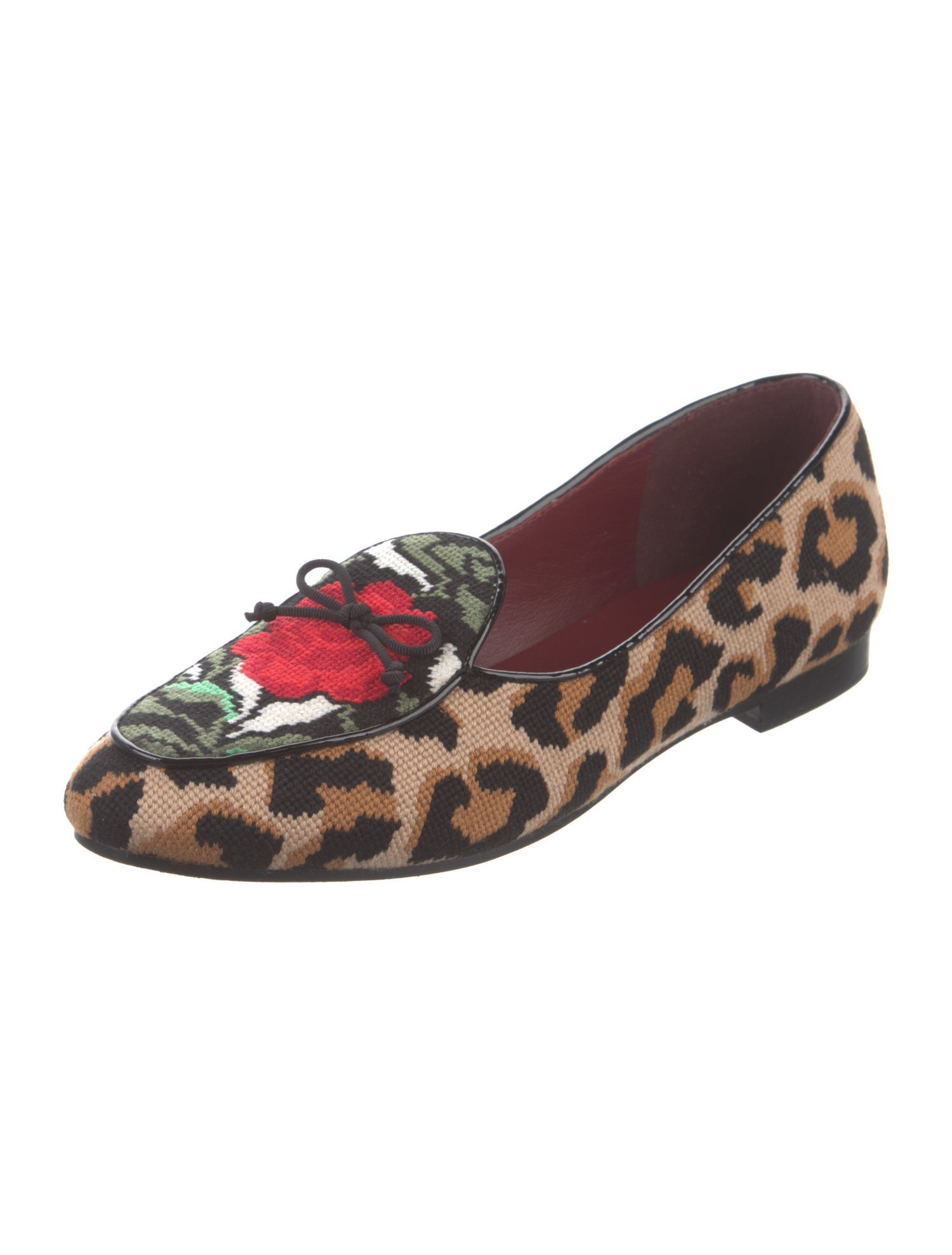 Kate Spade New York Wool Animal Print Loafers