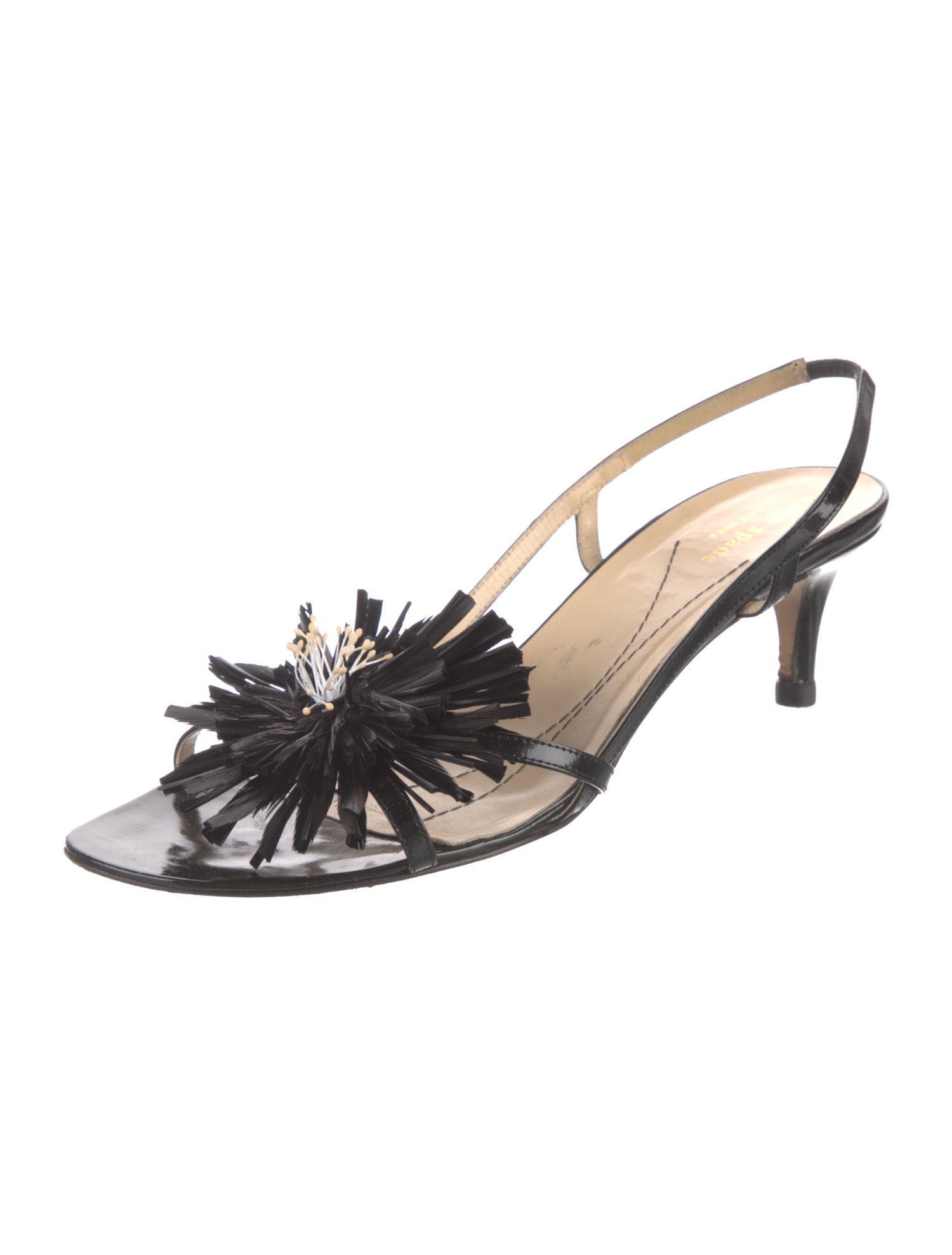 Kate Spade New York Patent Leather Slingback Sandals
