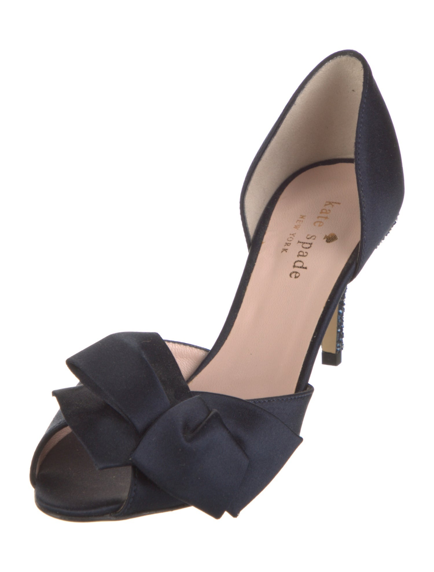 Kate Spade New York Satin Glitter Accents D'Orsay Pumps