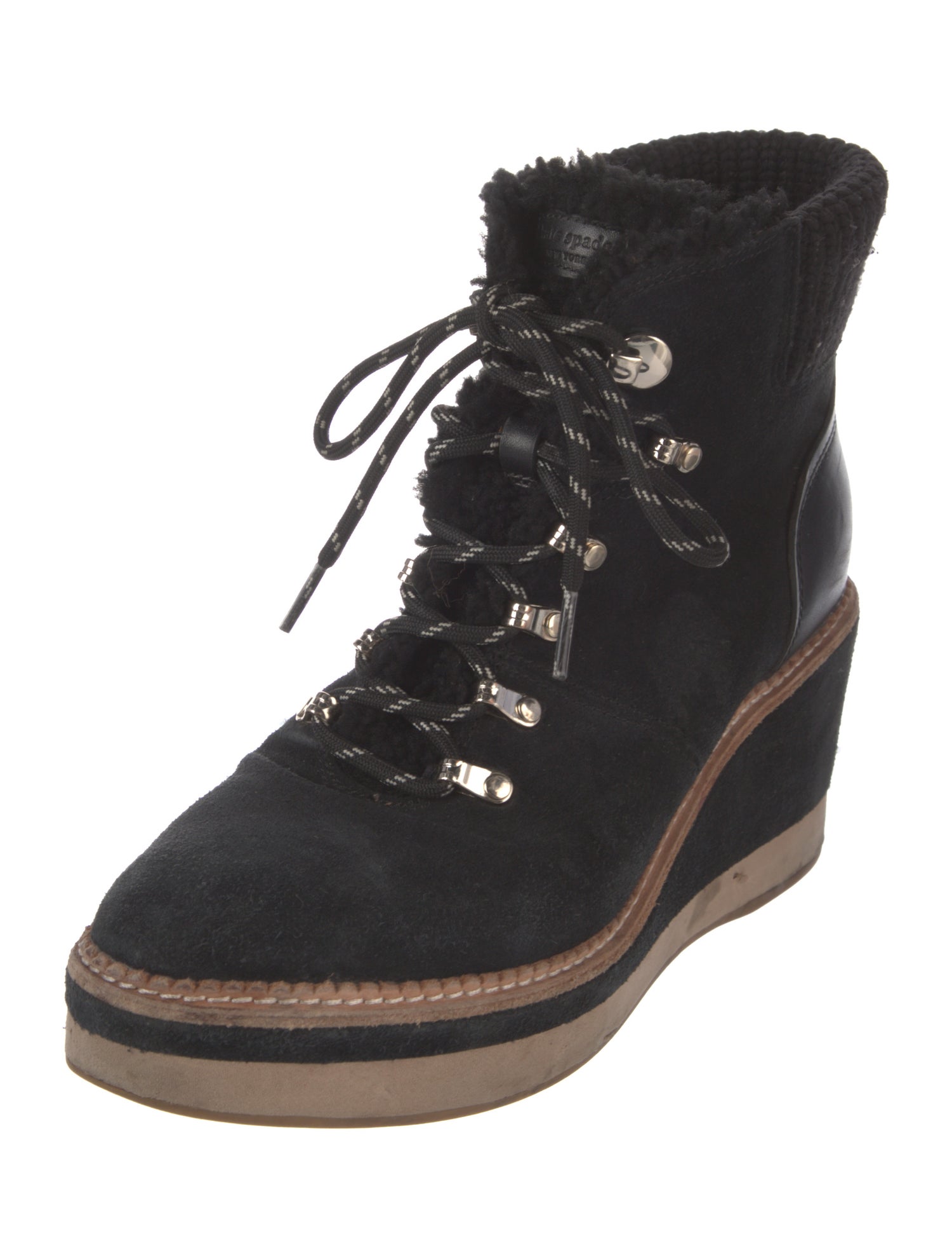 Kate Spade New York Suede Lace-Up Boots