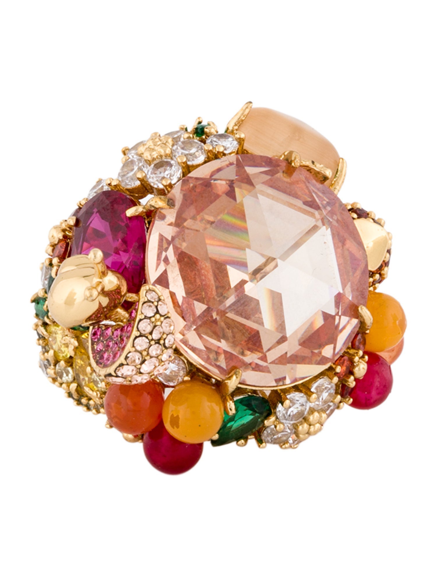 Kate Spade New York Crystal & Bead 'Fruit Salad' Cocktail Ring
