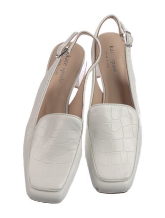 Kate Spade New York Embossed Leather Slingback Pumps