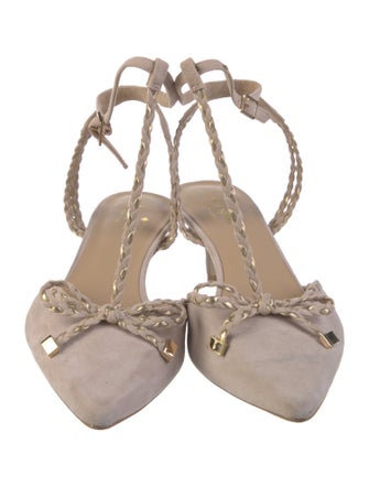 Kate Spade New York Suede Bow Accents T-Strap Pumps