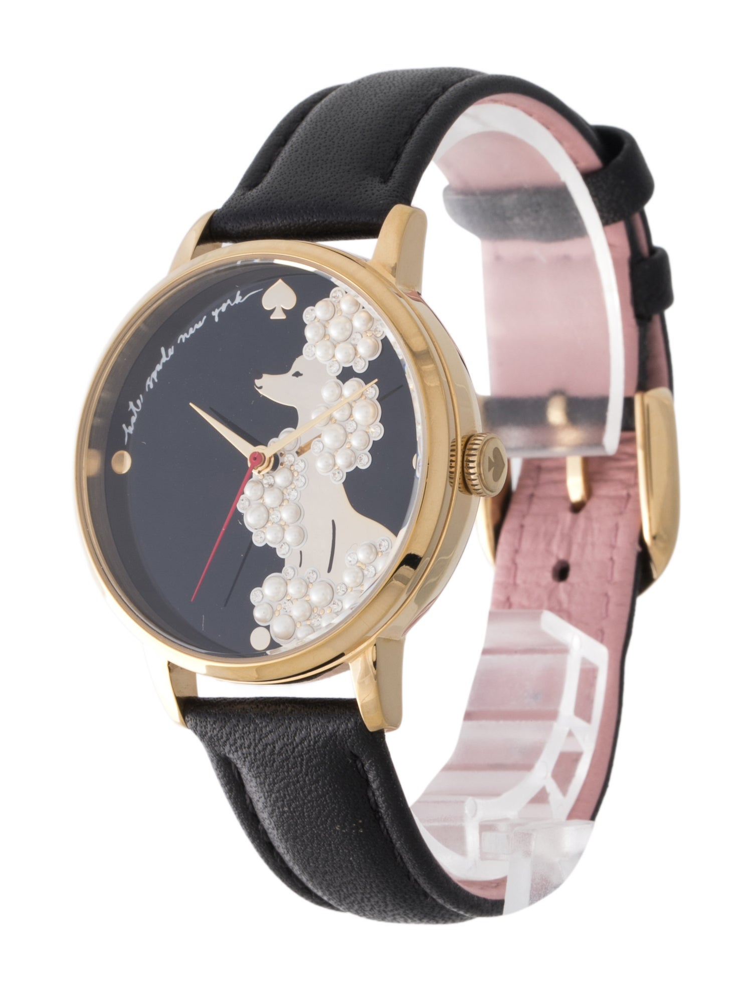 Kate Spade New York Metro Black Leather Watch