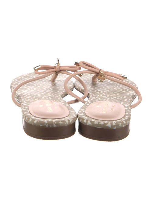 Kate Spade New York Leather Animal Print Slides