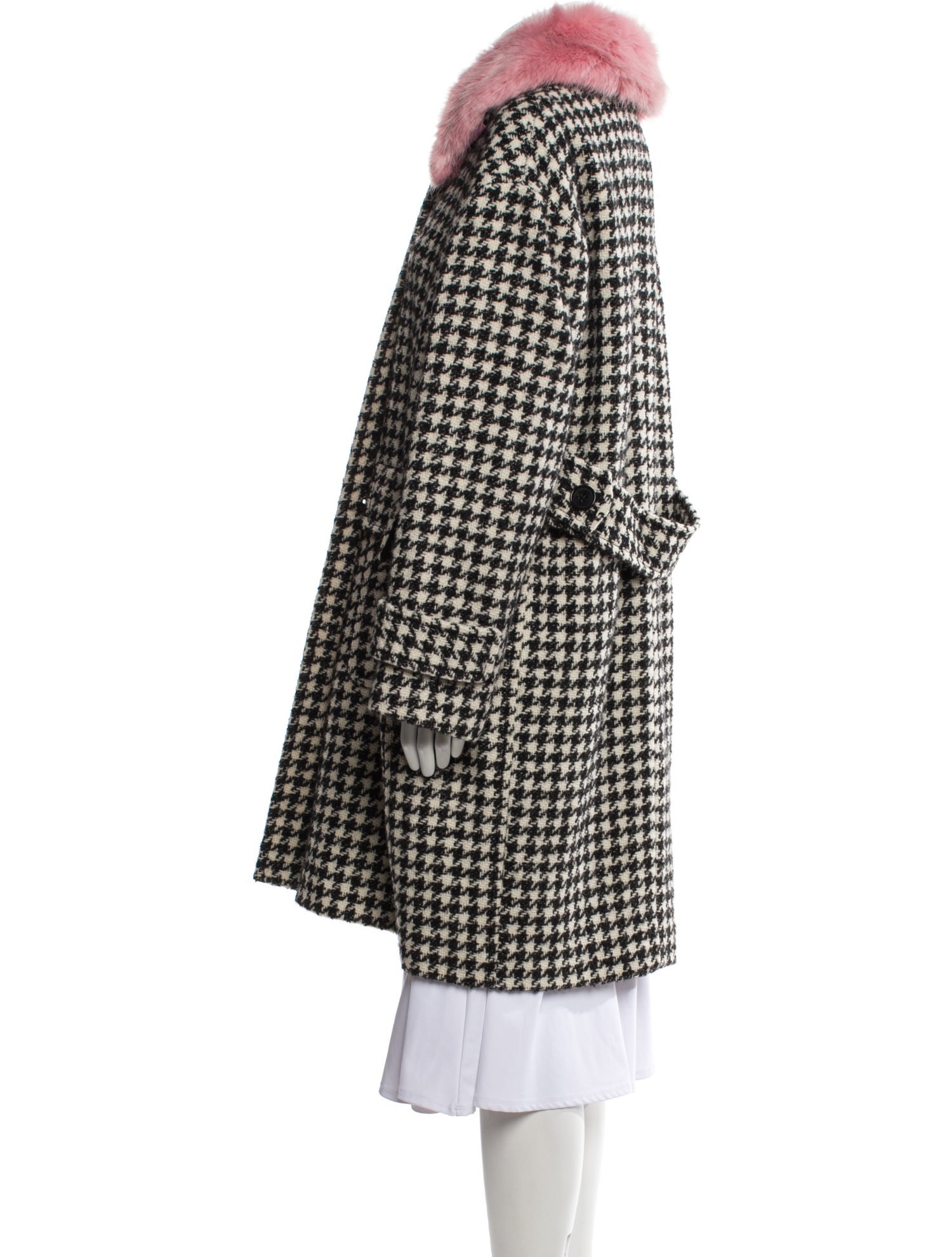 Kate Spade New York Houndstooth Print Coat