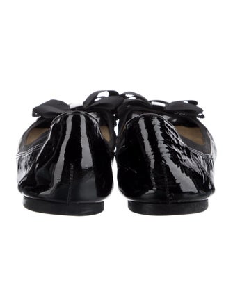 Kate Spade New York Patent Leather Bow Accents Flats