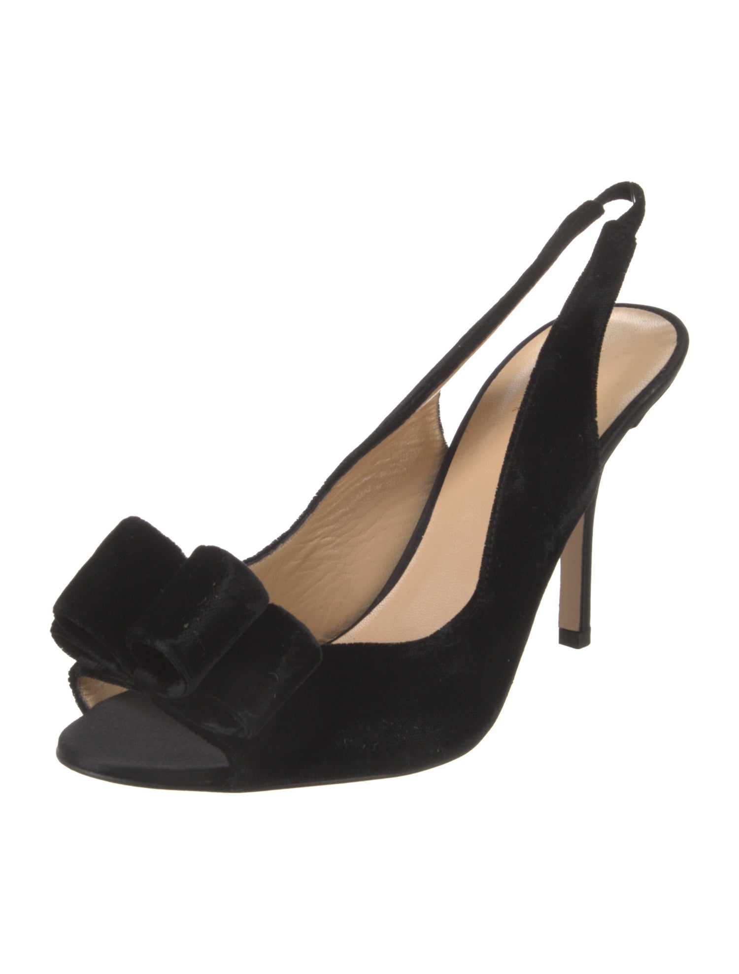 Kate Spade New York Suede Bow Accents Slingback Pumps