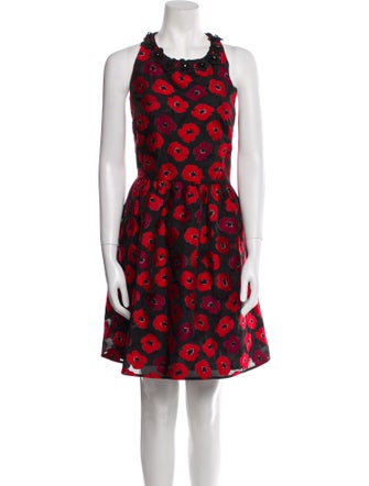 Kate Spade New York Floral Print Mini Dress
