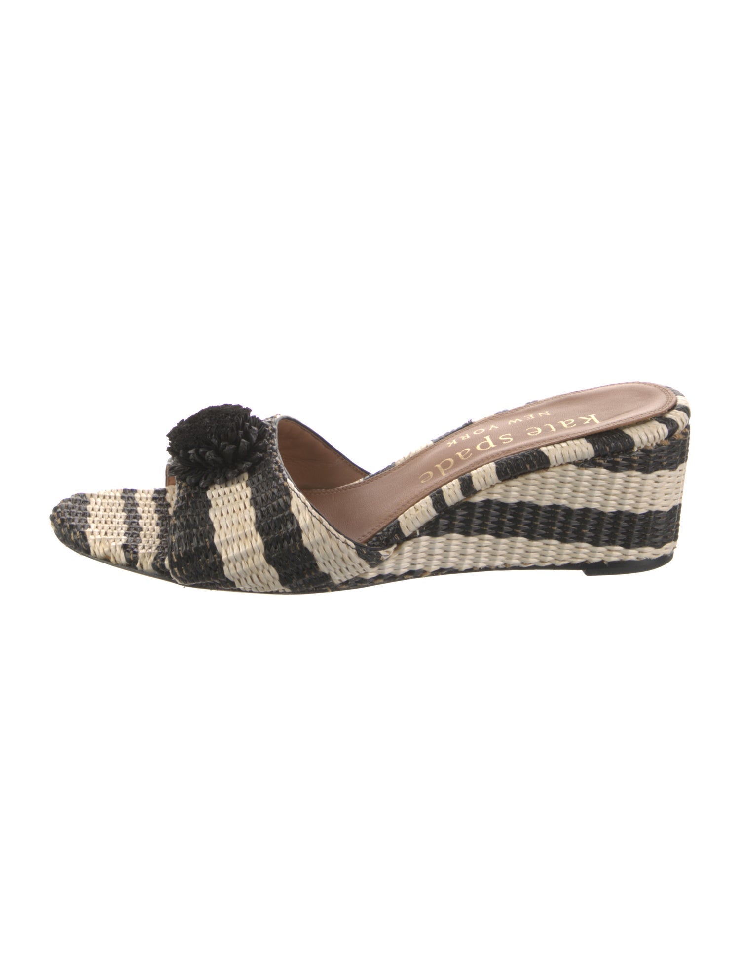 Kate Spade New York Straw Colorblock Pattern Espadrilles