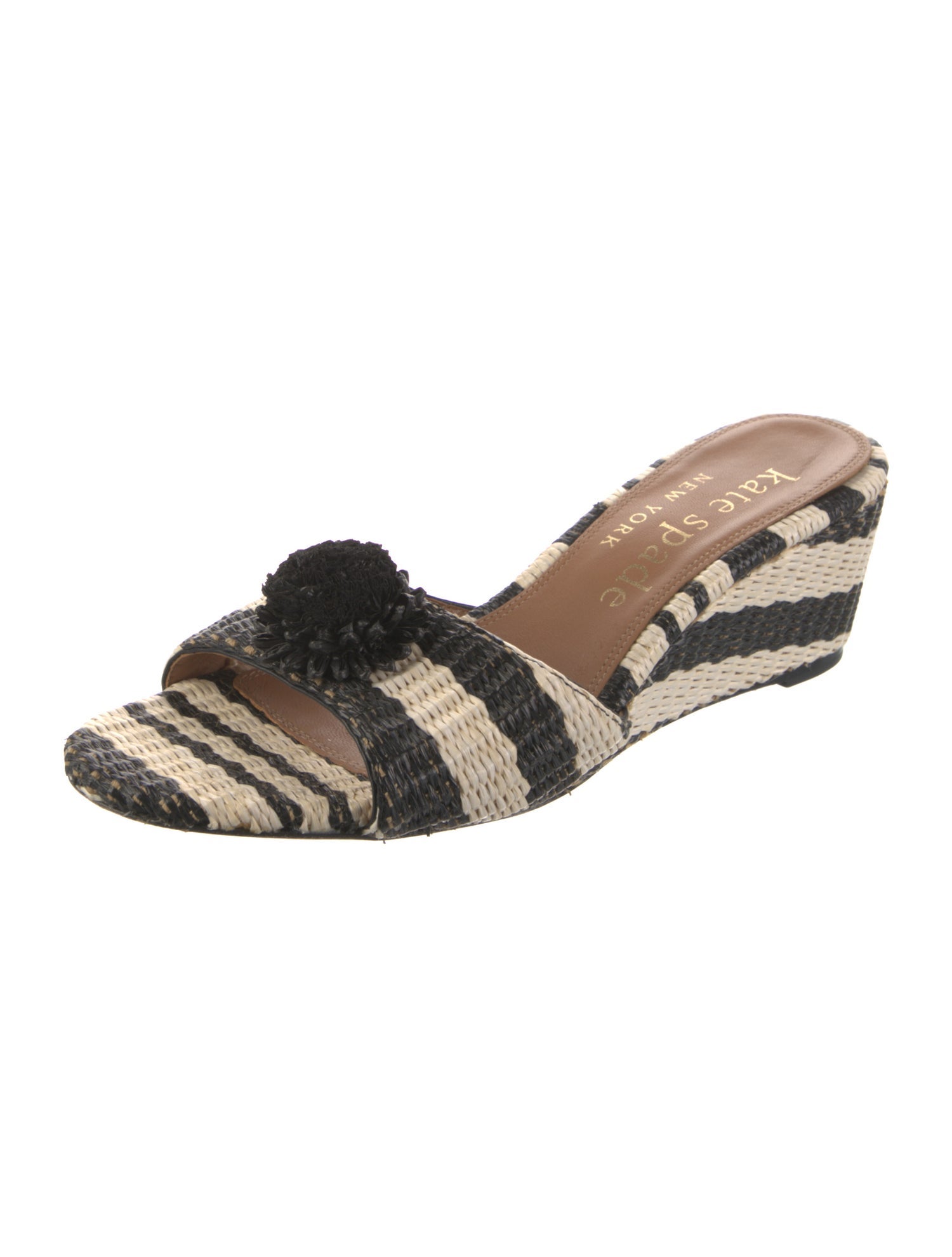 Kate Spade New York Straw Colorblock Pattern Espadrilles
