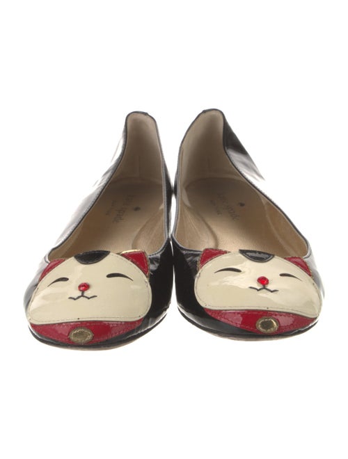 Kate Spade New York Patent Leather Printed Ballet Flats