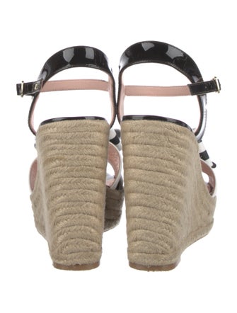 Kate Spade New York Patent Leather Printed Espadrilles