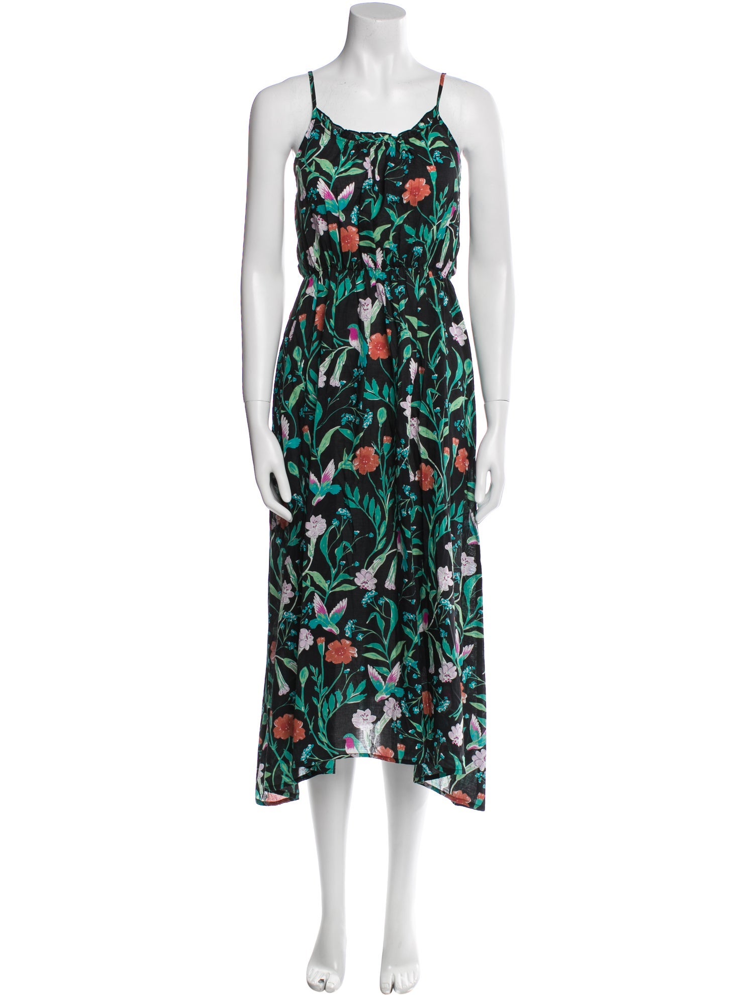 Kate Spade New York Floral Print Midi Length Dress