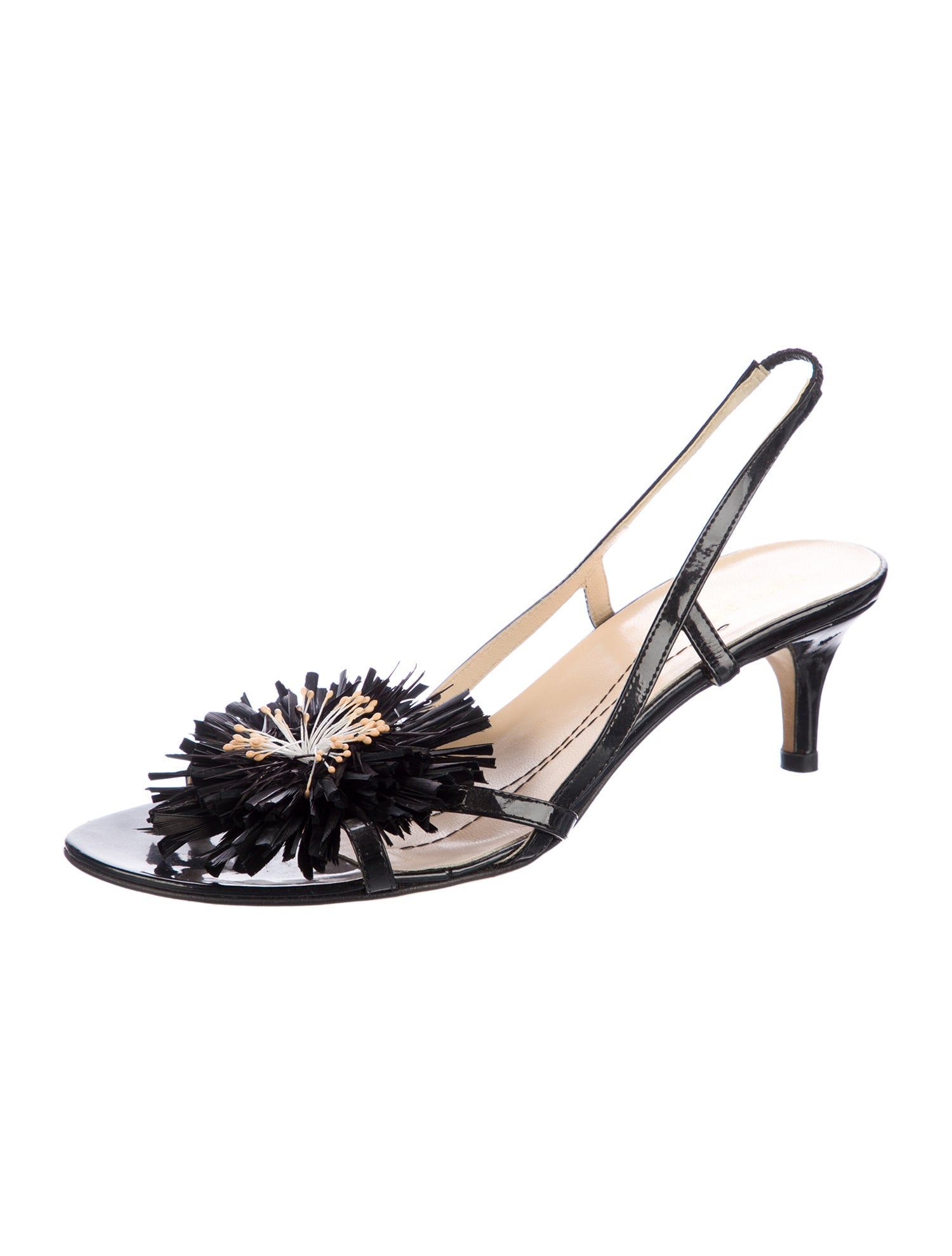 Kate Spade New York Patent Leather Slingback Sandals