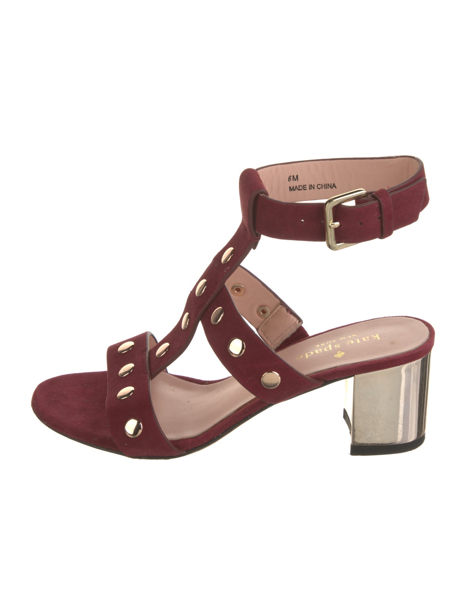 Kate Spade New York Suede Studded Accents Gladiator Sandals