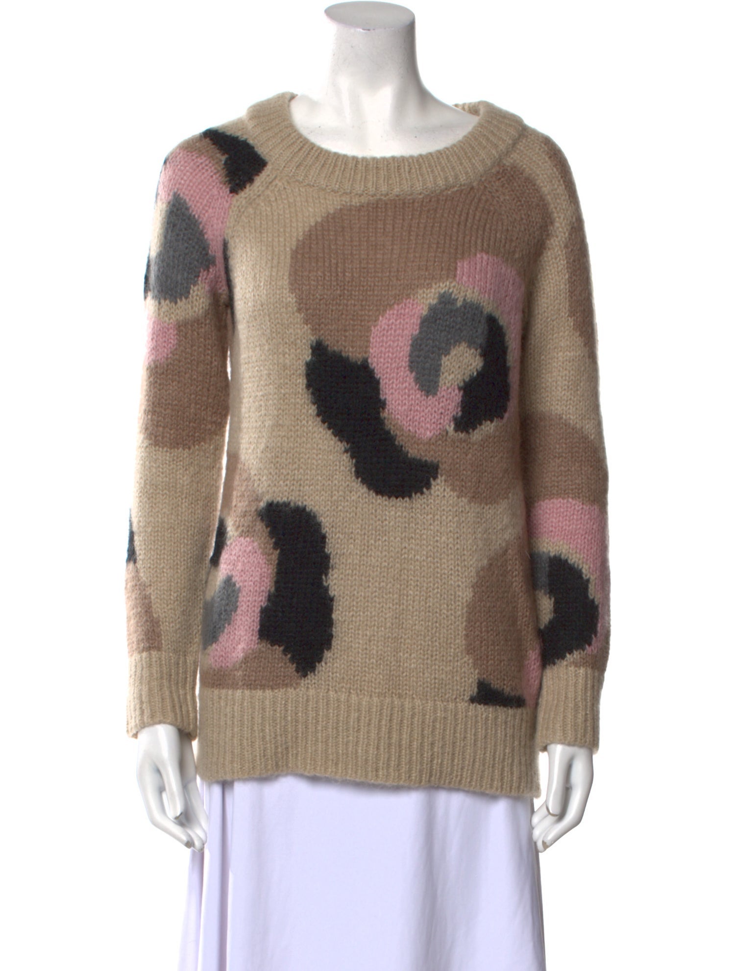 Kate Spade New York Printed Crew Neck Sweater