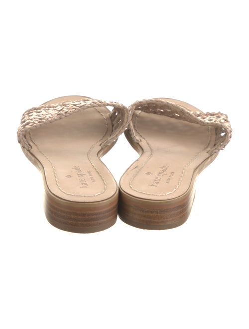 Kate Spade New York Leather Animal Print Slides