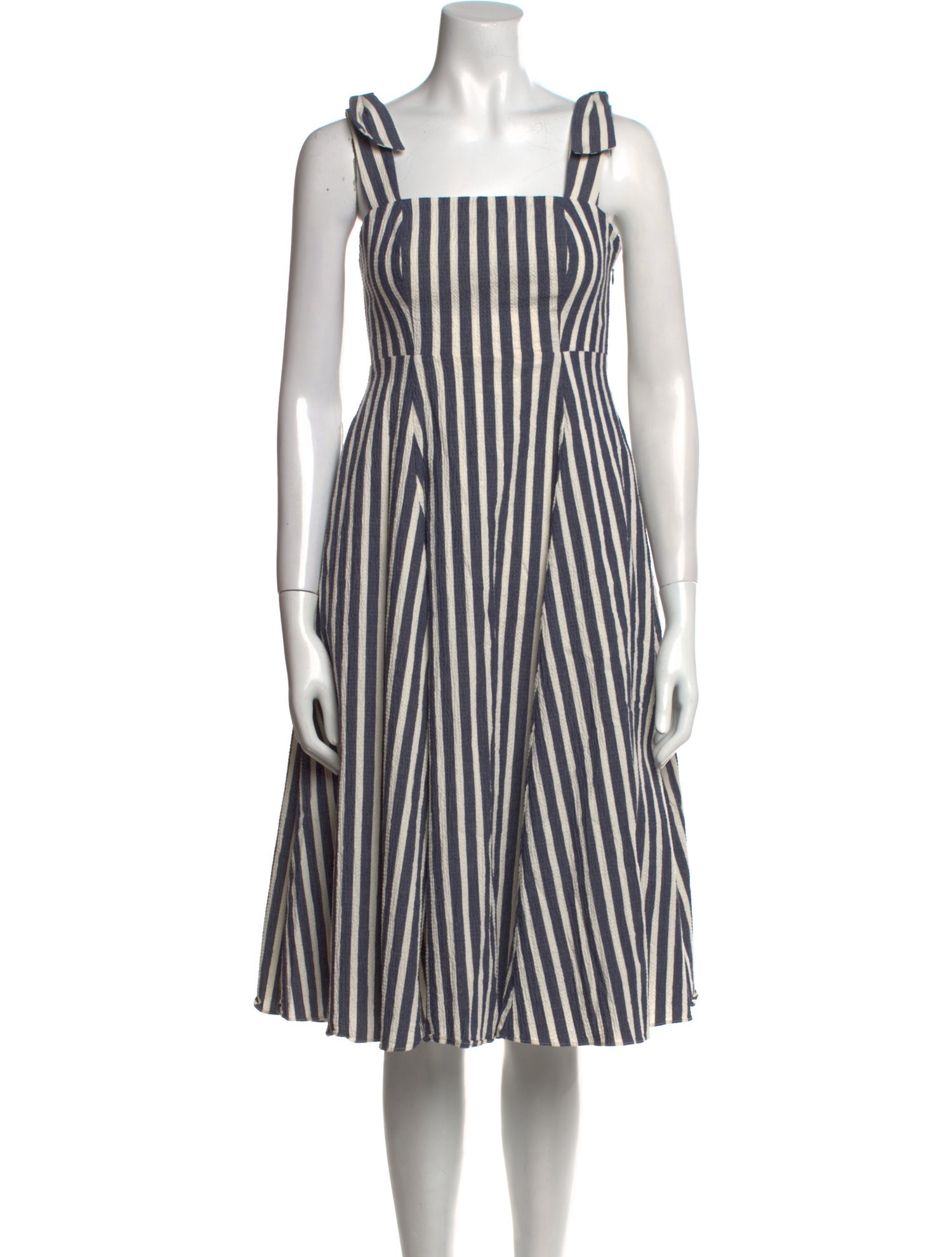 Kate Spade New York Striped Midi Length Dress