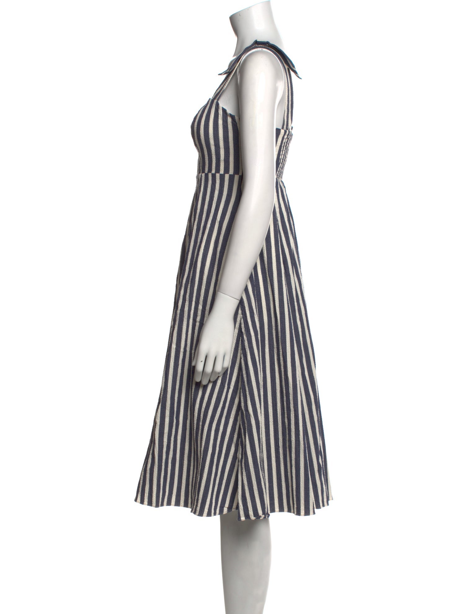 Kate Spade New York Striped Midi Length Dress