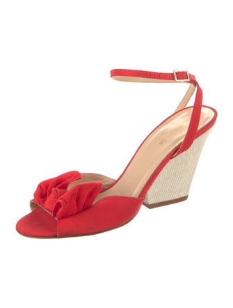 Kate Spade New York Suede Fringe Trim Accent Espadrilles