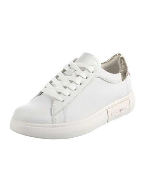 Kate Spade New York Leather Whipstitch Trim Sneakers