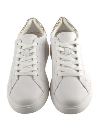Kate Spade New York Leather Whipstitch Trim Sneakers