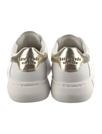 Kate Spade New York Leather Whipstitch Trim Sneakers