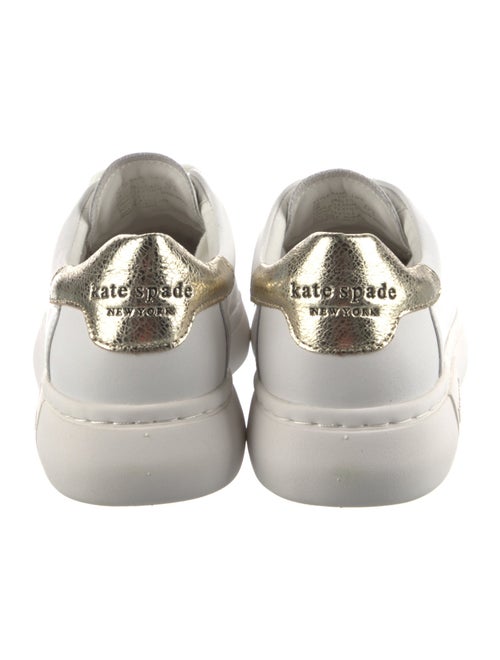 Kate Spade New York Leather Whipstitch Trim Sneakers