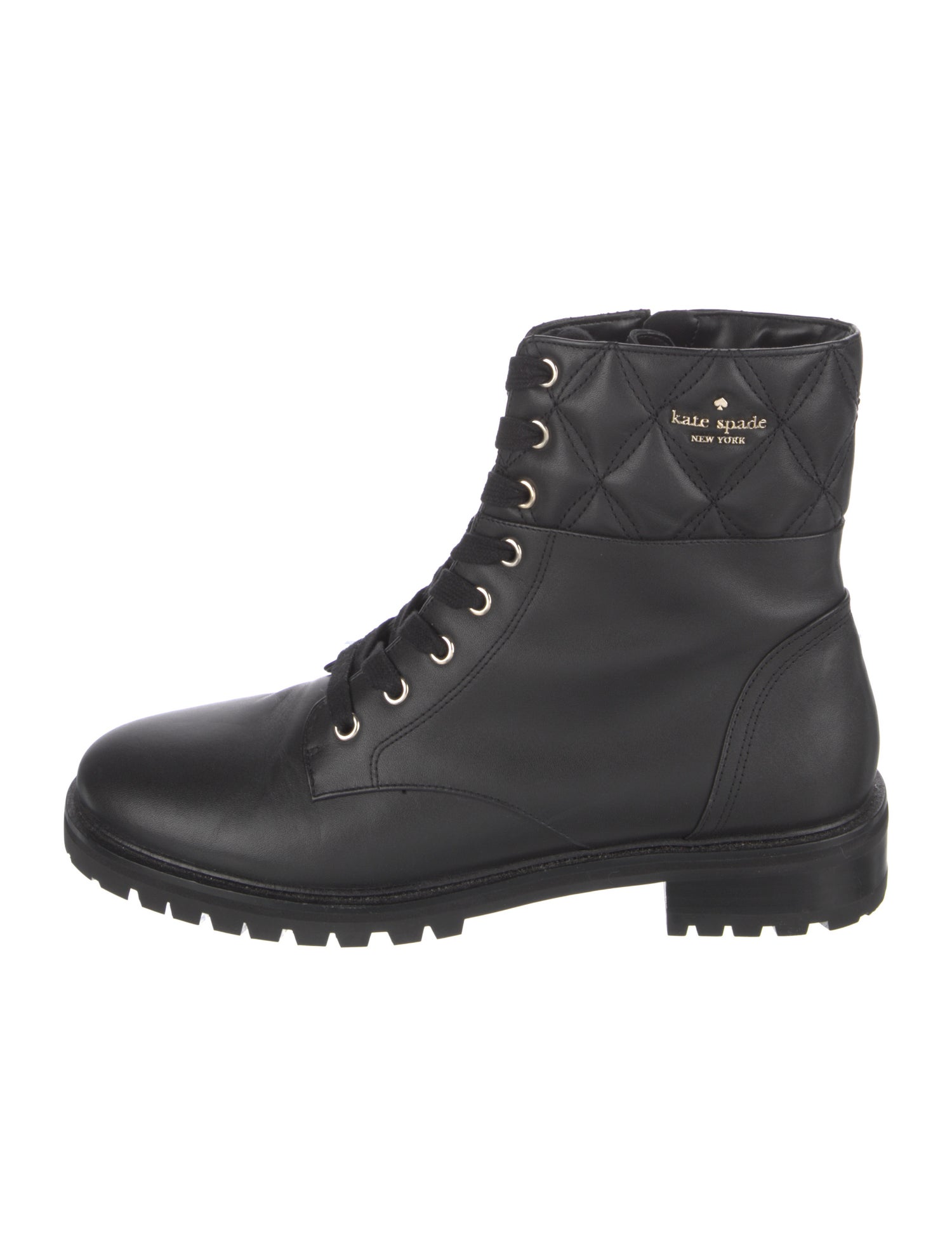 Kate Spade New York Leather Combat Boots