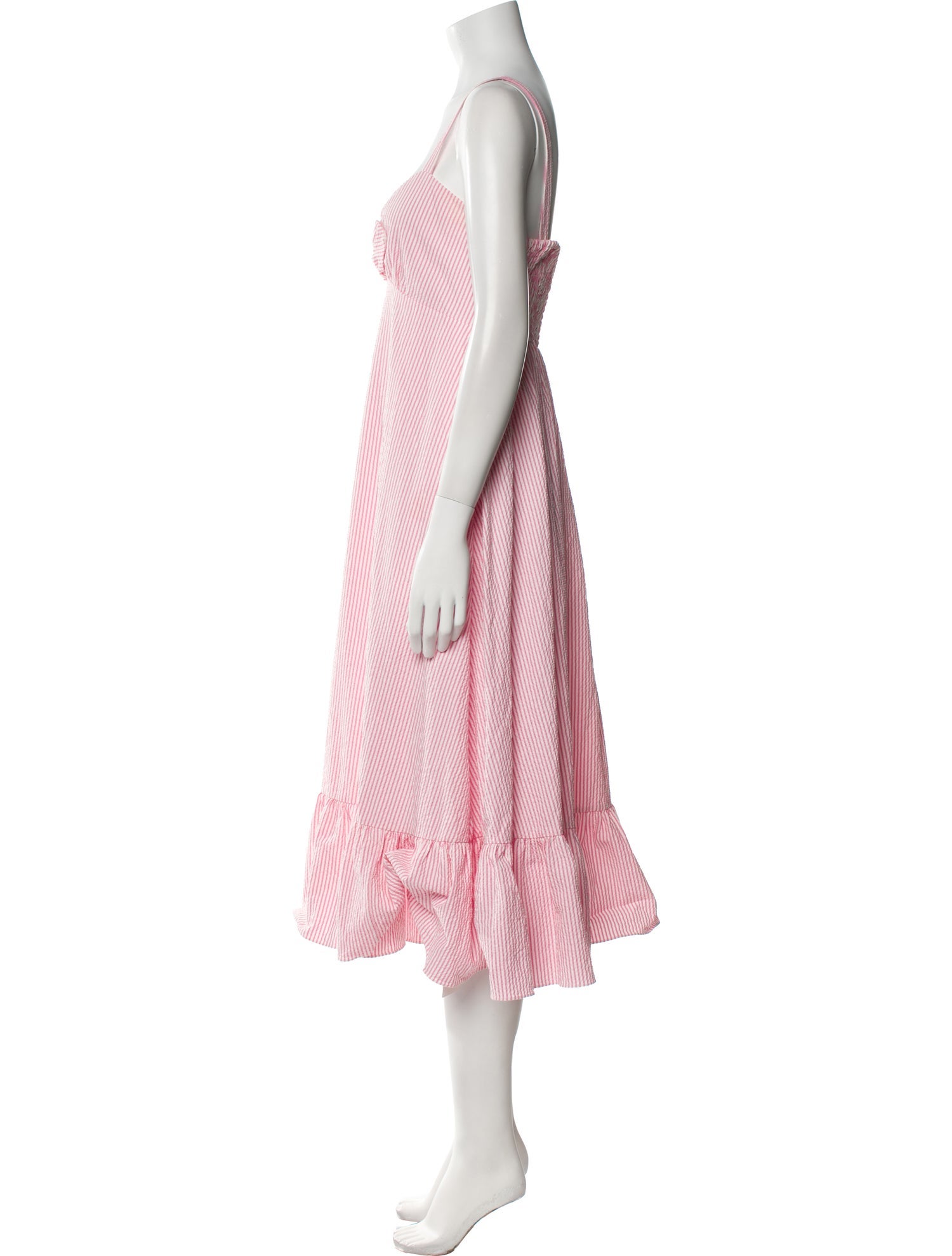 Kate Spade New York Striped Midi Length Dress