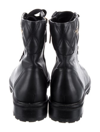 Kate Spade New York Leather Graphic Print Combat Boots