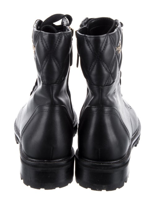 Kate Spade New York Leather Graphic Print Combat Boots