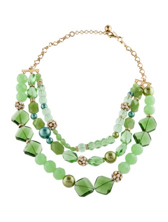 Kate Spade New York Faux Pearl, Resin & Glass Multistrand Necklace