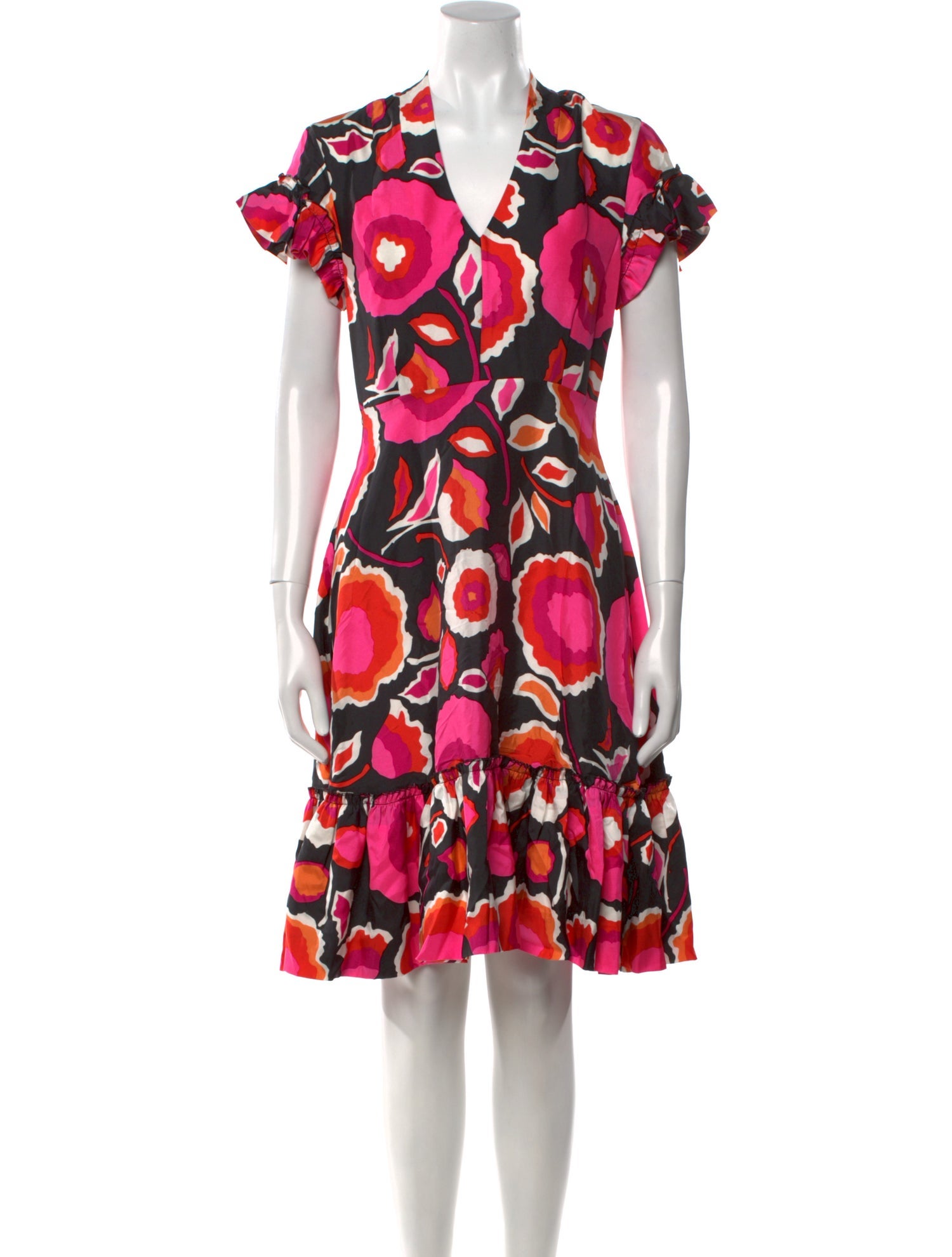 Kate Spade New York Floral Print Knee-Length Dress