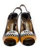 Kate Spade New York Patent Leather Printed Slingback Pumps