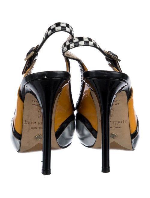 Kate Spade New York Patent Leather Printed Slingback Pumps