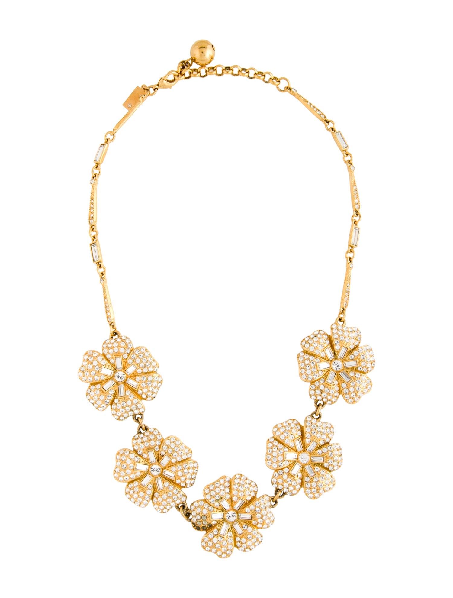 Kate Spade New York Crystal Pavé Posey Station Necklace