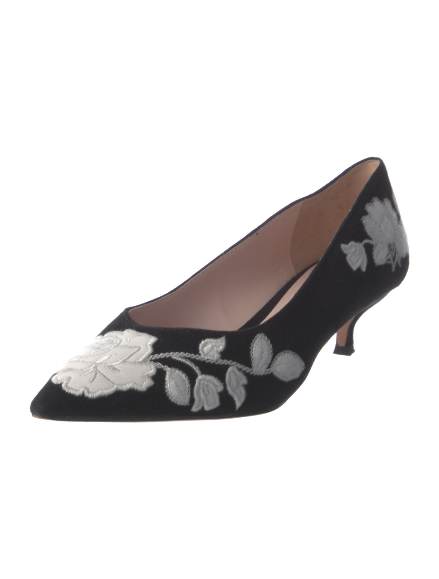Kate Spade New York Suede Floral Print Pumps